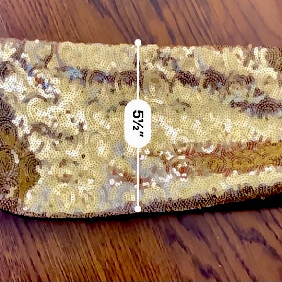 Gold Sequin Clutch Bag - Picture 5 of 5
